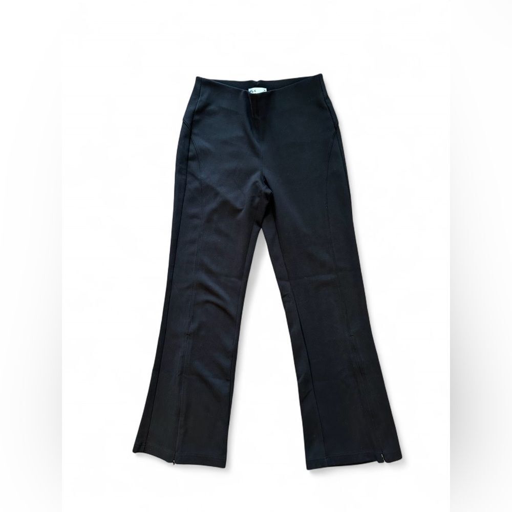 FLX Elevate Ponte Front-Slit Flare Pants Black Medium